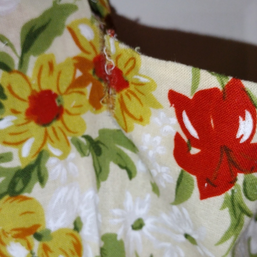 VINTAGE RUSTIC COLOR DRESS - Picture 3 of 9